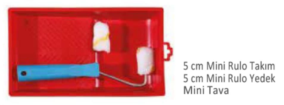 Picasso 5 cm Tavalı Set ( Mini Tava + 5 cm mini rulo Takım + 5 cm mini Rulo Yedek )