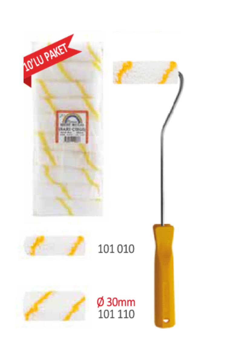 Picasso İç Cephe Boya Rulosu Sarı Çizgi Polyester